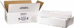 MSC Value Collection Insulated Shipping Box, 19-1/2 in L, 1 kit, Quantity:
