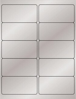 MSC Tape Logic Laser Labels, Silver, 4 x 4 in, 1000/Roll, Quantity: Pack