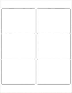 MSC RECTANGLE LASER LABEL, Quantity: Pack of 600