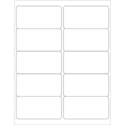 MSC Stock Packaging Laser Labels, 4 x 2 in., Removable, 1000/CS, Quantity: