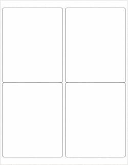 MSC REMV RECT LASER LABEL, Quantity: Pack of 400