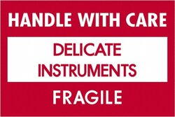 MSC Tape Logic Shipping Label, Red/White, 3 x 3 in, 500/Roll | Buy Online | MSC | Fisher Scientific
