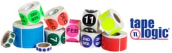 MSC Tape Logic Label, Green Paper, 2x2 in, 500/Roll, Quantity: Each of
