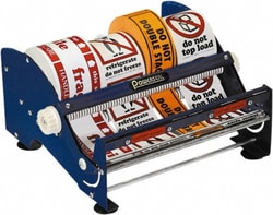 MSC Tape Logic Inventory Label, 3/4 in Round, Black, Paper, 500/Roll, Quantity: