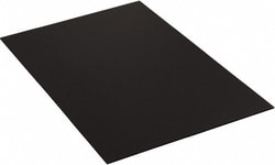 MSC Polypropylene Sheet, 48 x 40 in, 3/16 in, Black, 10/Box, Quantity: