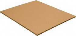 MSC MSC Honeycomb Sheet, 1 in High, Kraft, 40 Sheets, Quantity: Each of