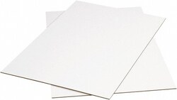 MSC Made in USA Corrugated Sheet, 48x42 in, White, 5/Pack, Quantity: Each