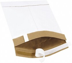 MSC MSC Padded Mailer, 6 x 10 in, White, Self-Seal, 25/Pk., Quantity: Pack