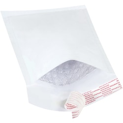MSC Value Bubble Mailer, 7-1/4 x 12 in, White, Self-Seal, 25/Pack, Quantity: