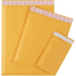 MSC Value Collection Bubble Mailer, 10-1/2 x 16 in, Kraft, 70/Pk., Quantity: