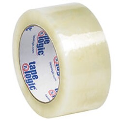MSC Tape Logic Packaging Tape, 2 in, Clear, Rubber, 36 Rolls, Quantity: