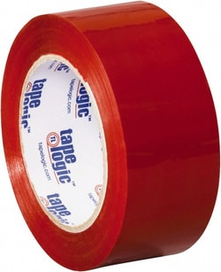 MSC Tape Logic Packing Tape, 2 in, Red, Acrylic, 36 Rolls, Quantity: Each