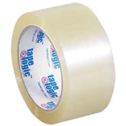 MSC Tape Logic Packing Tape, 3 in, Clear, Acrylic, 6 rolls, Quantity: Each