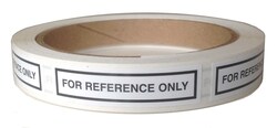 MSC Tape Logic Letter Labels, Vinyl, 3.5 in. K, Black/White, 50/Carton,