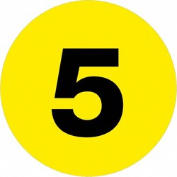 MSC Tape Logic Label, Fluorescent Yellow, 4 x 4 in, 500/roll, Quantity: