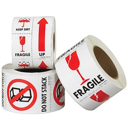 MSC Tape Logic Label, Red White Paper, 4x4in, 500 Labels | Buy Online | MSC | Fisher Scientific