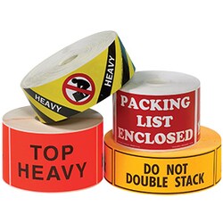MSC Tape Logic Label, Red/White, Paper, 8x8 in, 1 Roll | Buy Online | MSC | Fisher Scientific