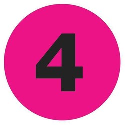 MSC Tape Logic Number Labels, 9, 1 in, Dark Blue, 500/Roll, Quantity: Each