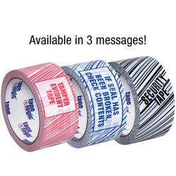 MSC Tape Logic Security Tape, 3 in, Blue, 1 roll, Quantity: Each of 1