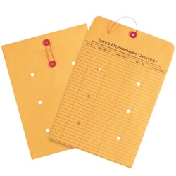 MSC MSC Clasp Envelope, 11-1/2 x 14-1/2 in., 28 Kraft, 500/Pk., Quantity: