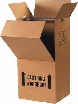 MSC Wardrobe Box, 20 x 20 x 45 in, 6 Pk, Quantity: Each of 1