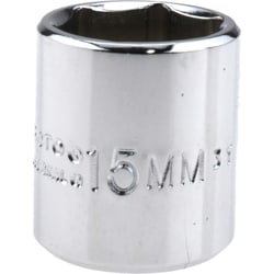MSC Proto Hand Socket, 1/4 in, 15.00 mm, 6-Point, 1 ea, Quantity: Each