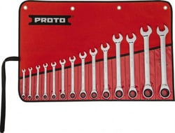 MSC Proto Combination Wrench, 7.00 mm, Chrome Finish, 1 ea, Quantity: Each