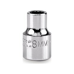 MSC Proto Hand Socket, 3/8 Drive, 8 mm, 12-Point, 1 ea, Quantity: Each