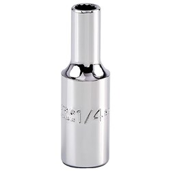 MSC Proto Deep Socket, 3/8 in Drive, 1/4 in, 1 ea, Quantity: Each of 1