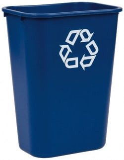 MSC Rubbermaid Recycling Container, Vented BRUTE, 44 gal, Blue, 1 ea, Quantity: