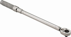 MSC Proto Micrometer Torque Wrench, 1/2 in, 40-200 Nm, 1 ea, Quantity: