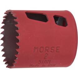 MSC M.K. MORSE Hole Saw, Bi-Metal, 2 in, 1 ea, Quantity: Each of 1