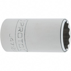MSC Proto Socket, 1/4 in. Drive 3/8 in. 6-Point, 1 ea, Quantity: Each of