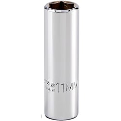 MSC Proto Deep Hand Socket, 3/8 Drive, 11 mm, 1 ea, Quantity: Each of 1