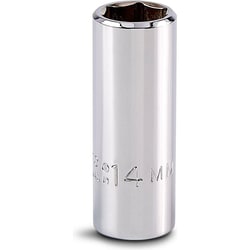 MSC Proto Deep Socket, 3/8 in Drive, 14 mm, 6 Point, Quantity: Each of