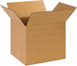 MSC MSC Multi-Depth Shipping Box, 14x12x12in, 65lb, 25/Pk., Quantity: Pack