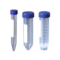 Electron Microscopy Sciences&nbsp;Centrifuge tubes made of polypropylene for clarity and centrifugal strength. Tubes autoclavable but screw caps are not. Sterile, RNase, DNase, pyrogen, and cytotoxin free. Frosted marking surface.
