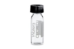 Waters Corp LCGC Certified Clear Glass 12 x 32 mm Screw Neck Vial, with Cap and PTFE/Silicone Septum, 2 mL Volume, 100/pk;