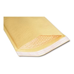 Enterprise Technology Solutions&nbsp;Sealed Air Jiffylite Cushioned Mailer, #3, Bubble Lining, Self-Adhesive, 8.5 X 14.5, Golden Kraft, 100/Pack