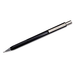 Enterprise Technology Solutions&nbsp;Fidelity Push-Action Mechanical Pencil, 0.7 Mm, Hb (#2.5), Black Lead, Black Barrel, Dozen