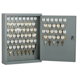 Enterprise Technology Solutions Locking Key Cabinet, 70, 14W X 3 1/4D X 17 1/4H, Gray