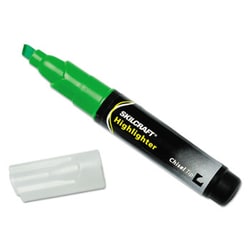 Enterprise Technology Solutions&nbsp;Large Fluorescent Highlighter, Chisel Tip, Fluorescent Green, Dozen