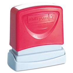 Enterprise Technology Solutions Pre-Inked Message Stamp, Copy, Red, Quantity: