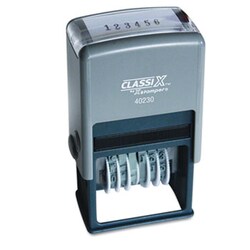 Enterprise Technology Solutions&nbsp;Self Inking Six-Digit Numbering System, Black