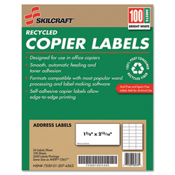 Enterprise Technology Solutions Recycled Copier Labels, Copiers, 1.38 X