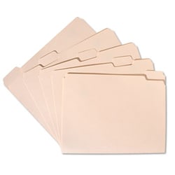 Enterprise Technology Solutions Manila File Folder, 1/5-Cut Tabs, Letter