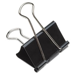 Enterprise Technology Solutions Skilcraft Binder Clip, Large, Black/Silver,