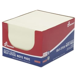 Enterprise Technology Solutions&nbsp;Self-Stick Note Pads, 3 X 4, Unruled, Yellow, 100 Sheets, Dozen
