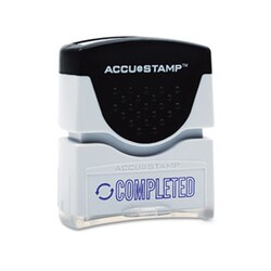 Enterprise Technology Solutions Pre-Inked Message Stamp, Completed, Blue,