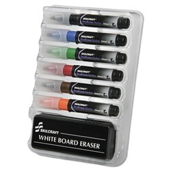 Enterprise Technology Solutions&nbsp;6-Marker Dry Erase Kit, Broad Chisel Tip, Assorted Colors, 6/Set